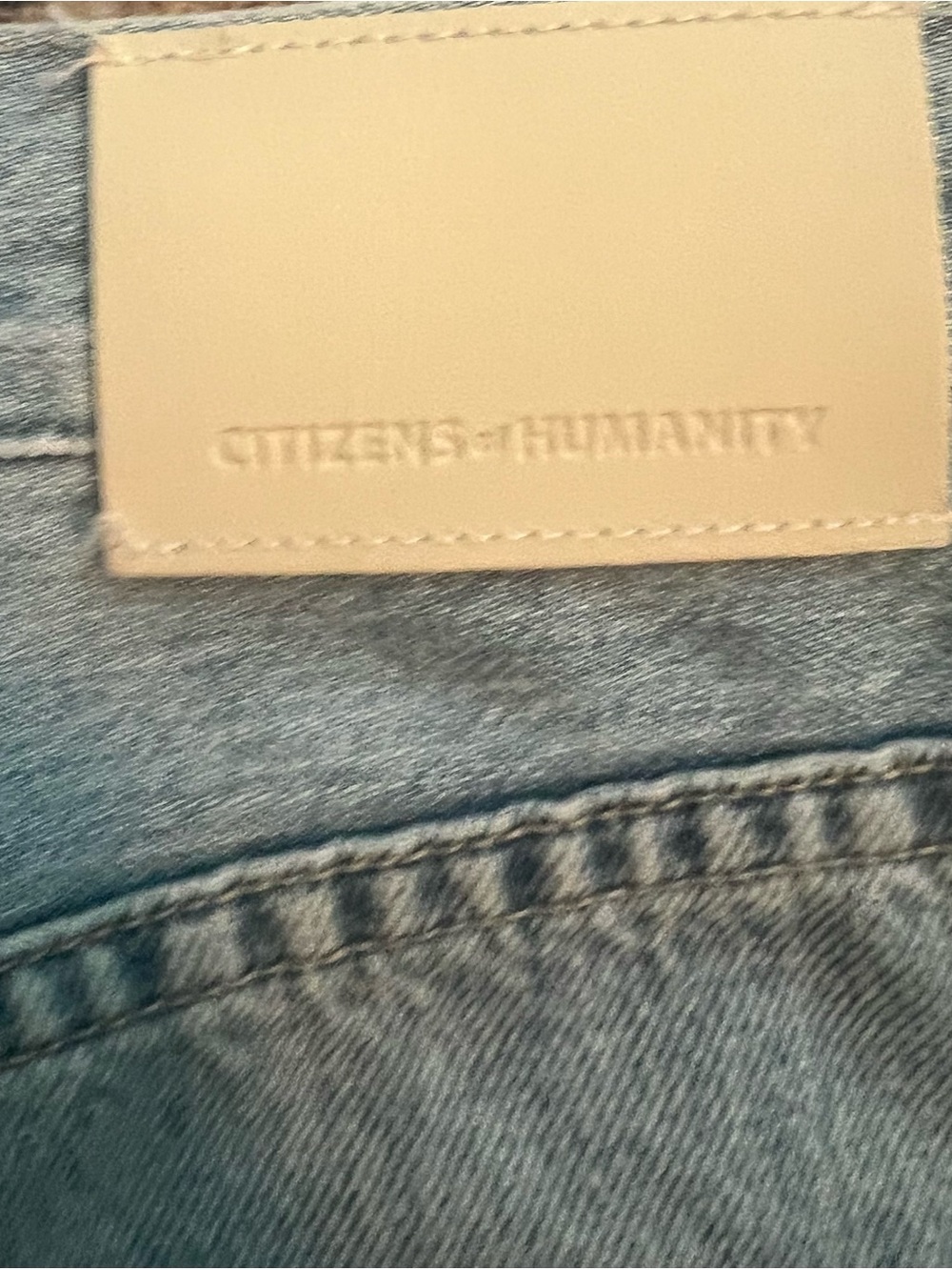Citizens Of Humanity Light Blue Wide-Leg Drawstring Jeans - Picture 6 of 8